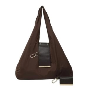 Brown foldable tode bag