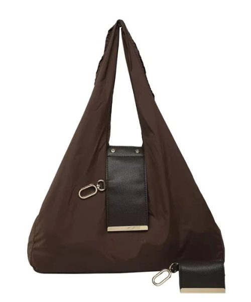 Brown foldable tode bag